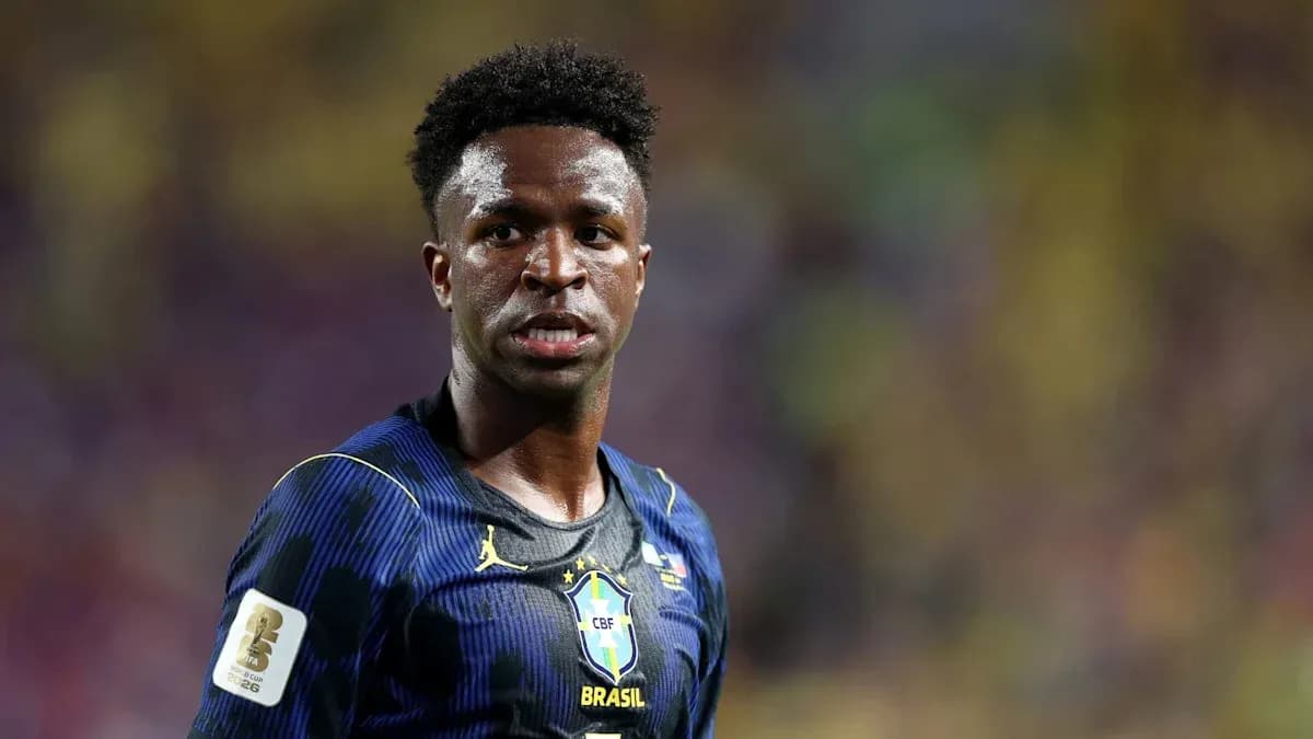 Jugador de Brasil en acción durante el partido Jugador de Brasil en acción durante el partido