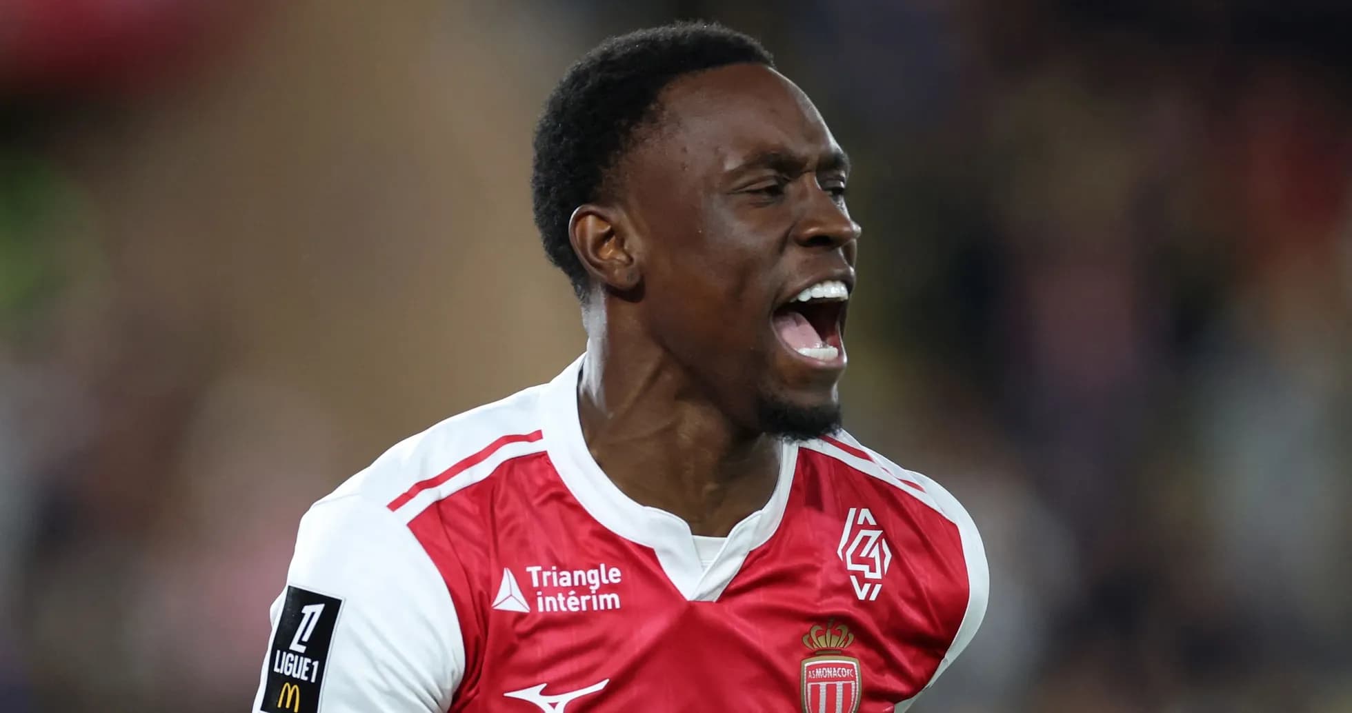 Jugador de AS Monaco celebrando un gol Jugador de AS Monaco celebrando un gol