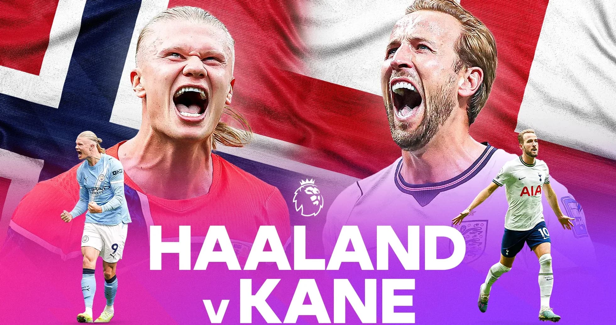 Haaland y Kane en enfrentamiento de Premier League Haaland y Kane en enfrentamiento de Premier League