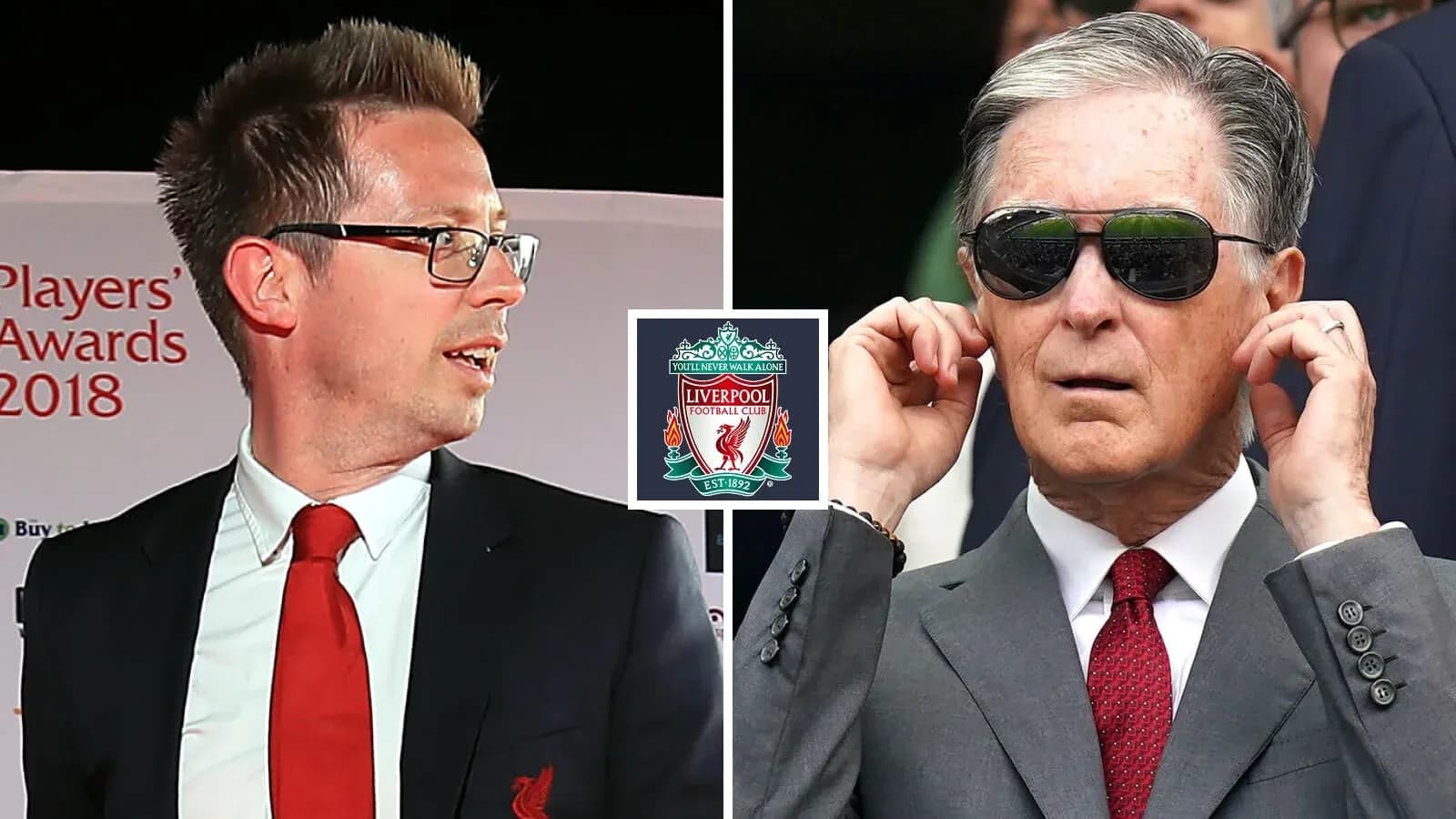 Dos personas en evento de Liverpool FC 2018 Dos personas en evento de Liverpool FC 2018