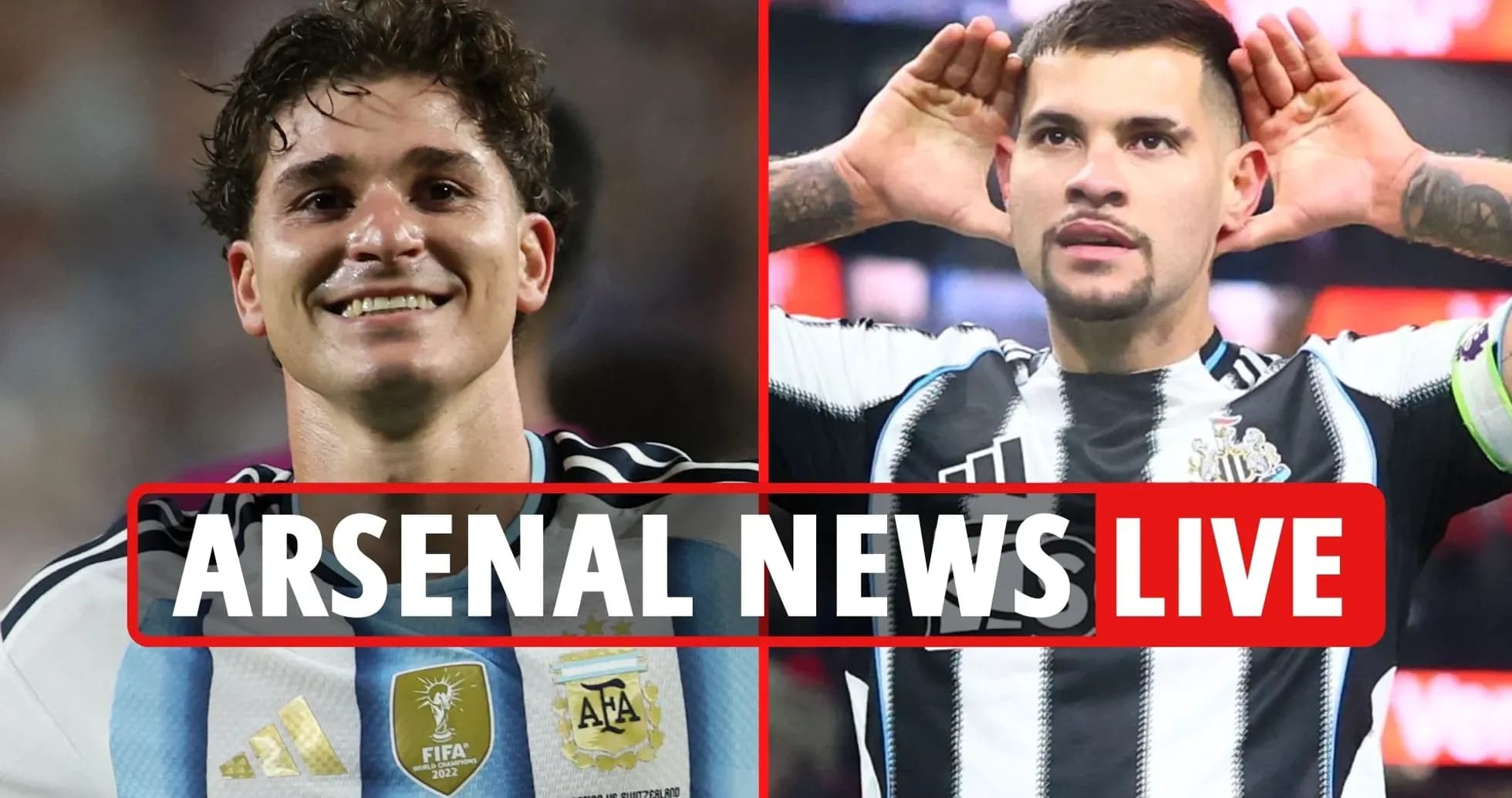 Jugadores sonrientes de Argentina y Newcastle en acción Jugadores sonrientes de Argentina y Newcastle en acción