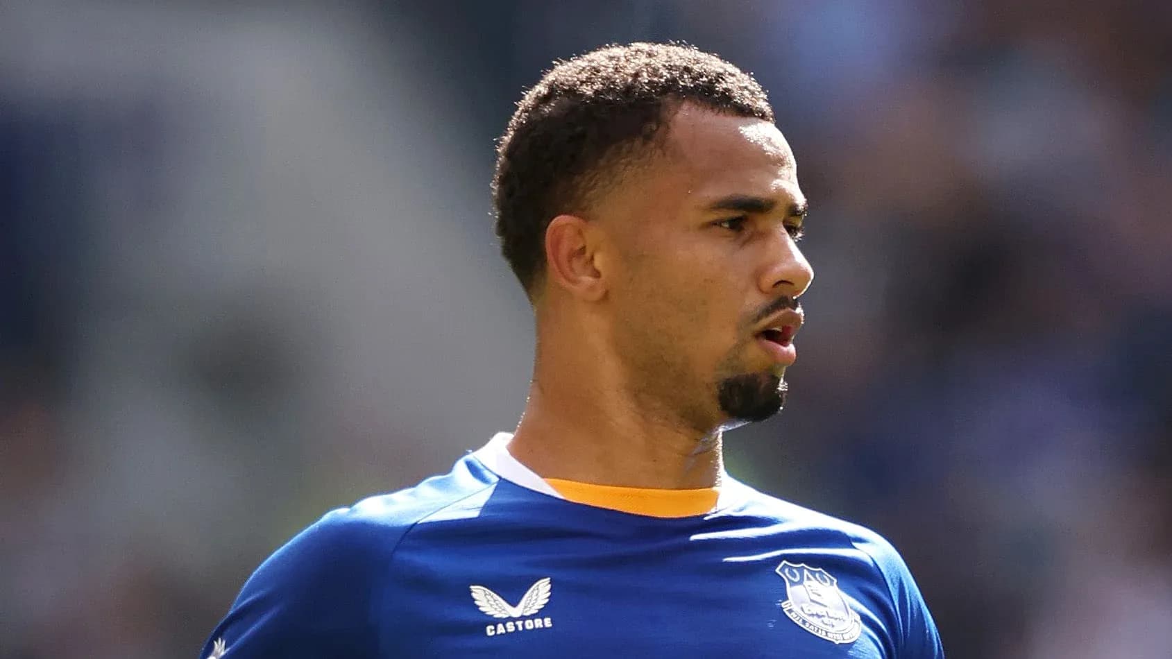 Jugador de Everton en el campo durante el partido Jugador de Everton en el campo durante el partido