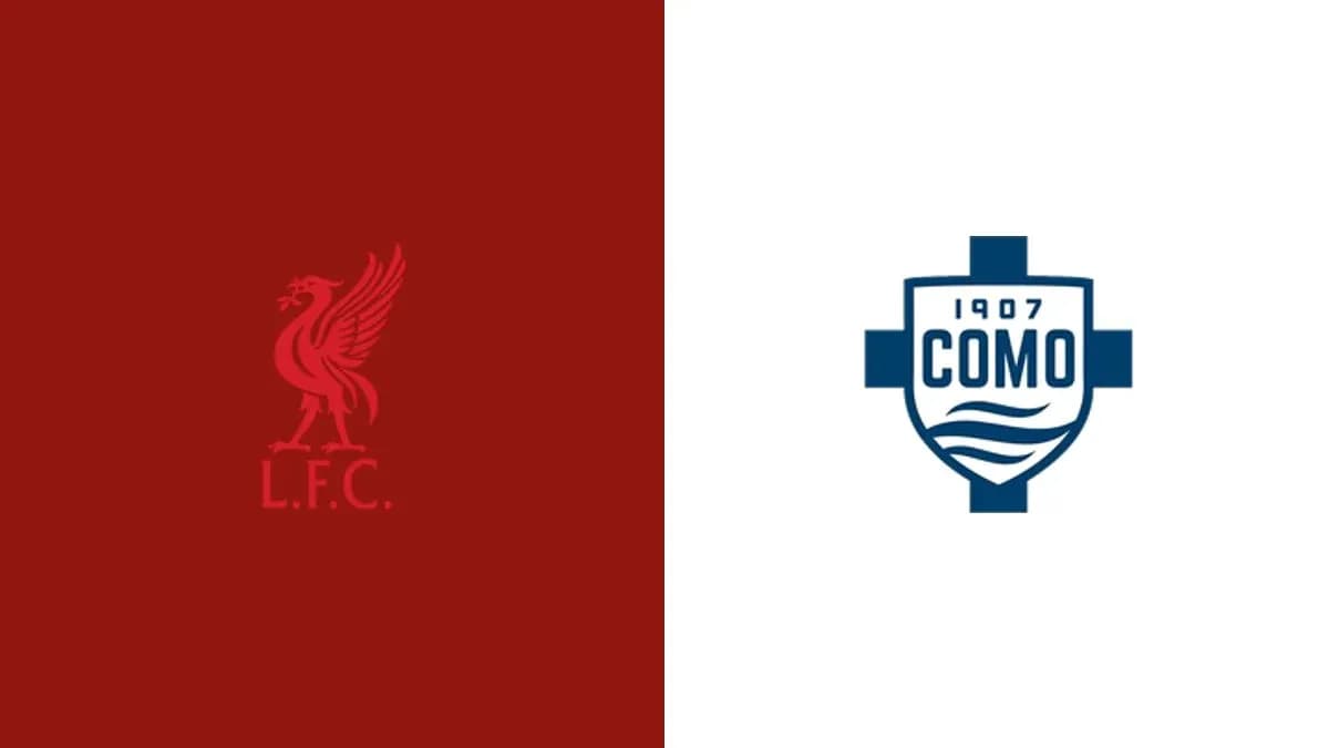 Logos de Liverpool FC y Como 1907 Logos de Liverpool FC y Como 1907