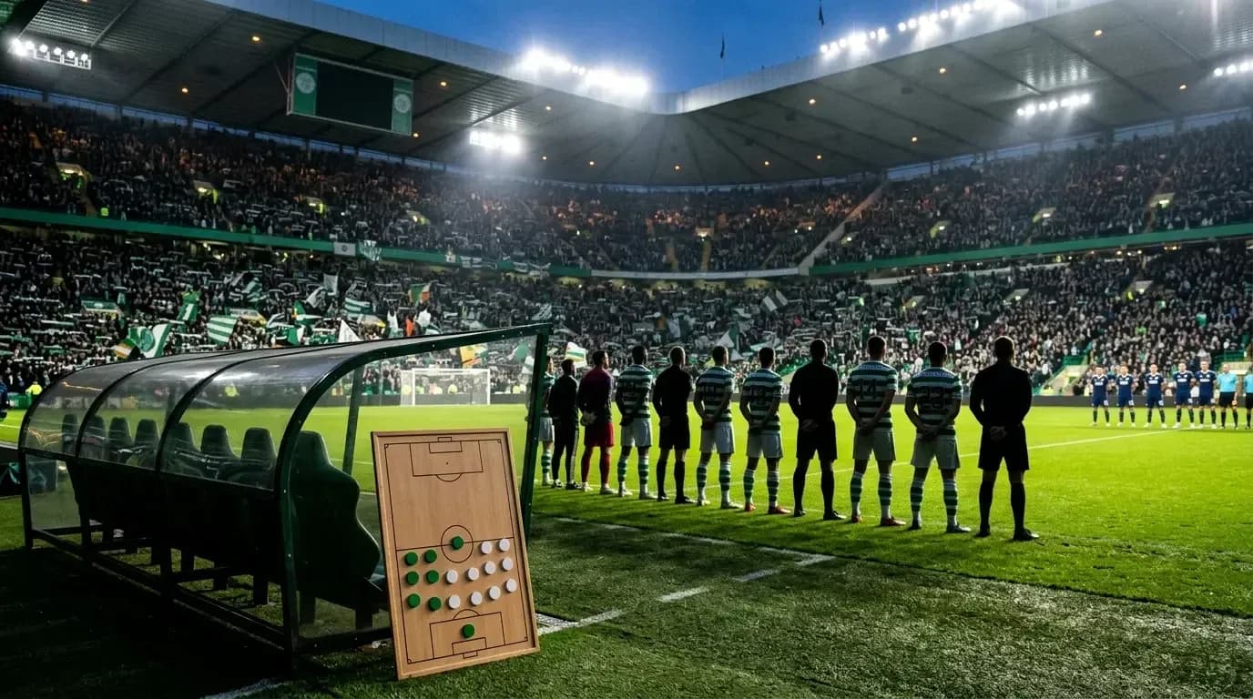 Jugadores de Celtic alineados antes del partido Jugadores de Celtic alineados antes del partido