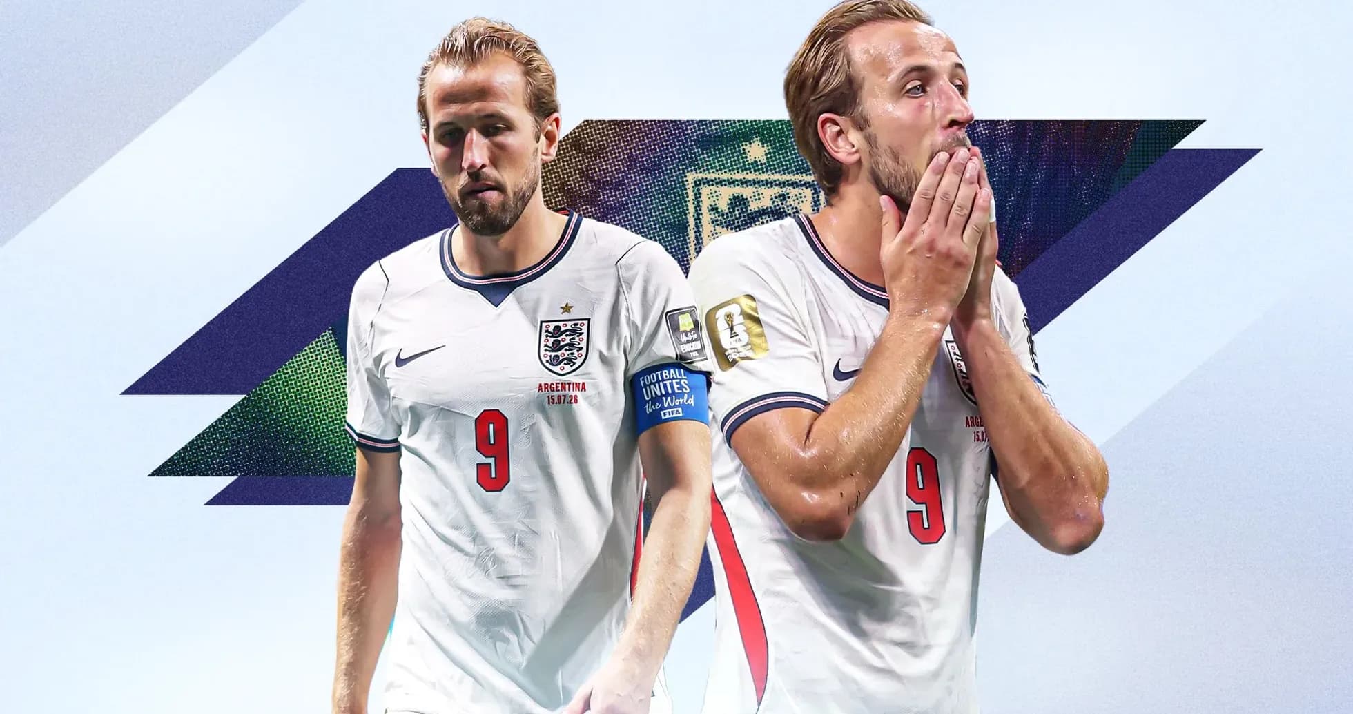 Harry Kane en uniforme de Inglaterra durante un partido Harry Kane en uniforme de Inglaterra durante un partido