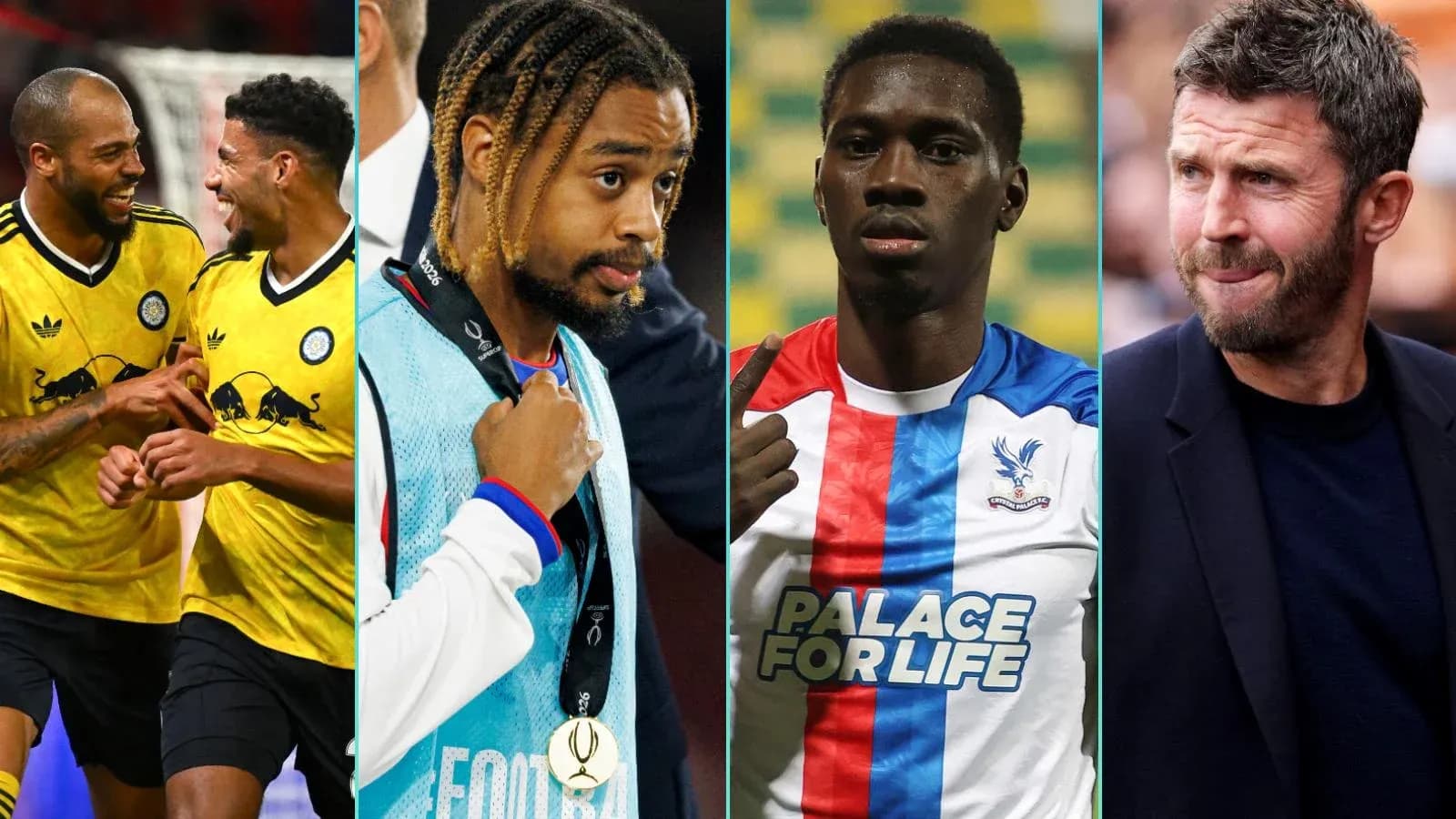 Jugadores y entrenador de fútbol en diferentes contextos Jugadores y entrenador de fútbol en diferentes contextos