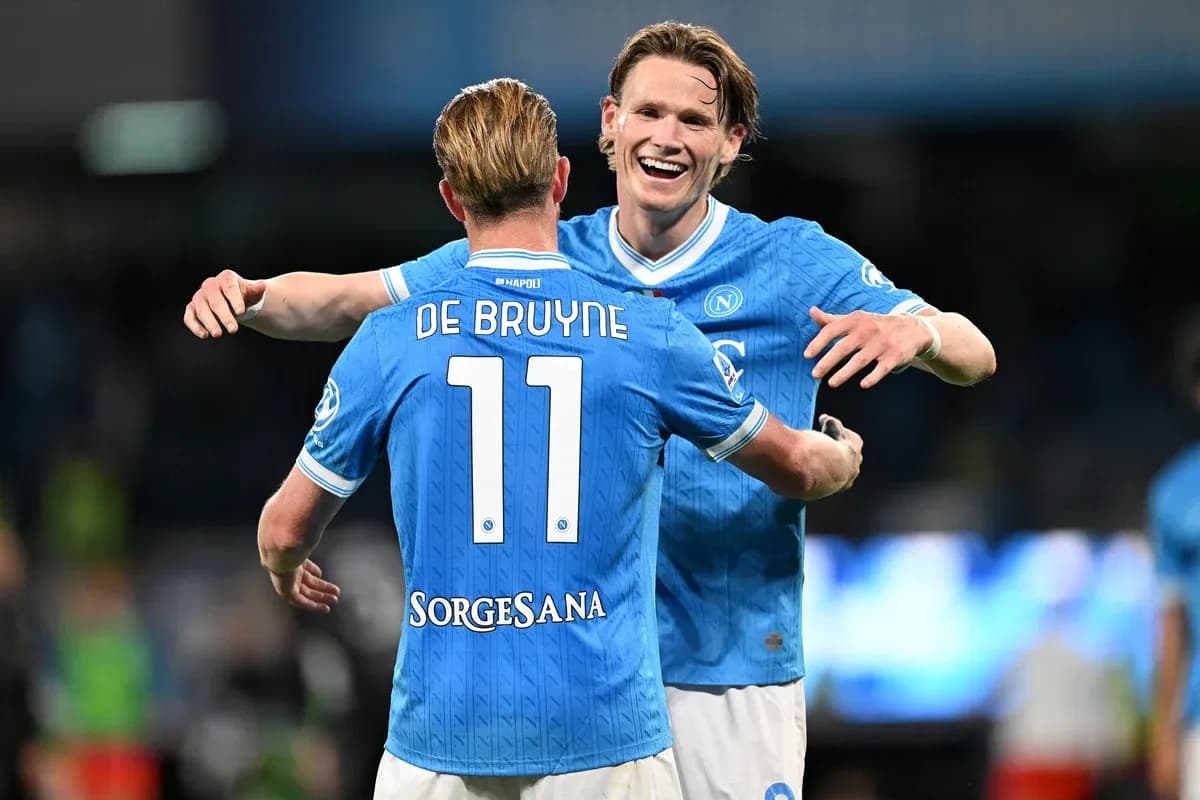 Jugadores del Napoli celebrando un gol Jugadores del Napoli celebrando un gol