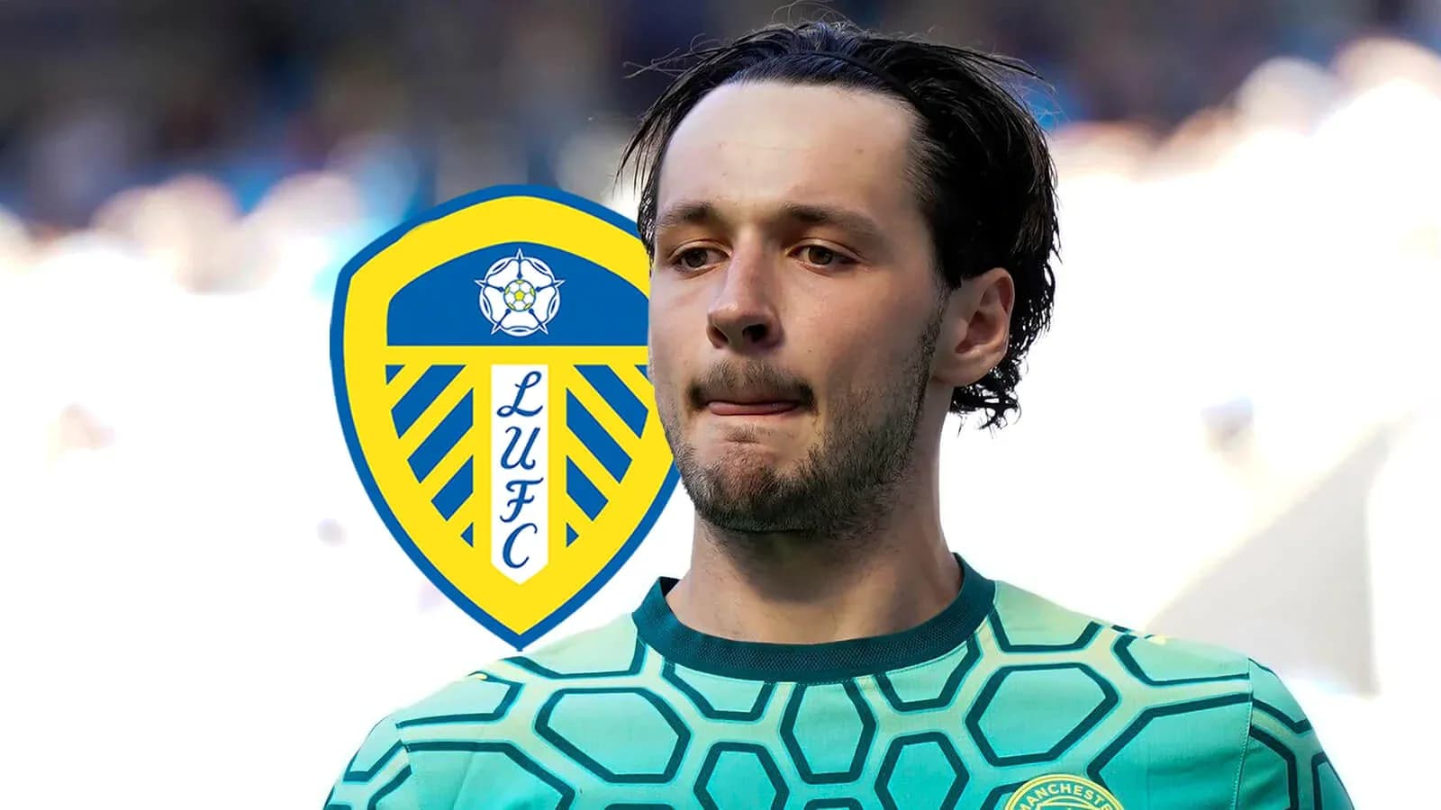 Portero de Leeds United con camiseta verde Portero de Leeds United con camiseta verde