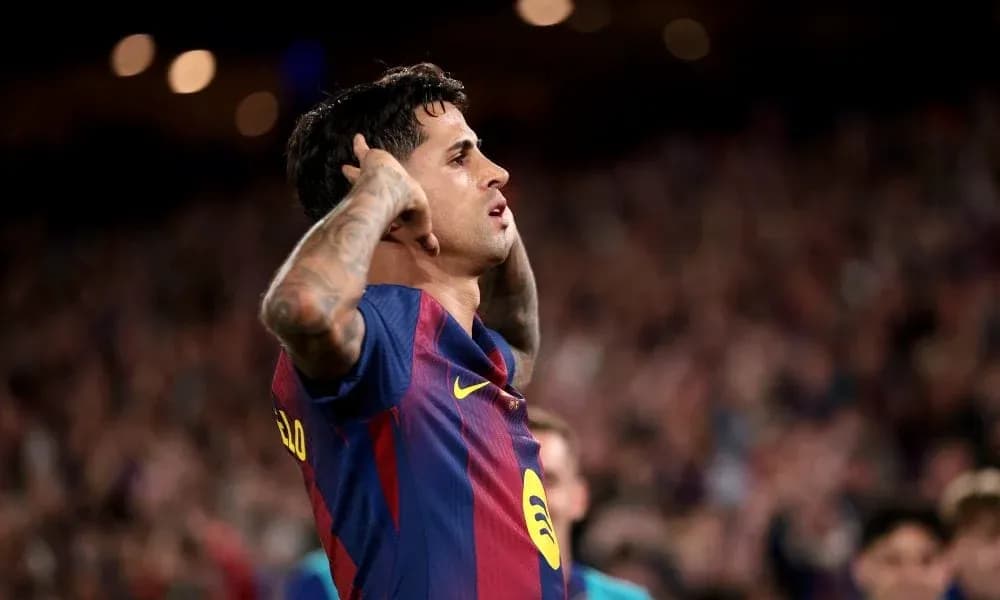 Jugador del FC Barcelona celebrando un gol Jugador del FC Barcelona celebrando un gol