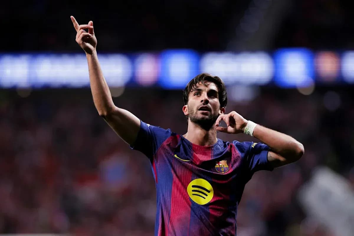 Jugador de Barcelona celebrando un gol en el partido Jugador de Barcelona celebrando un gol en el partido
