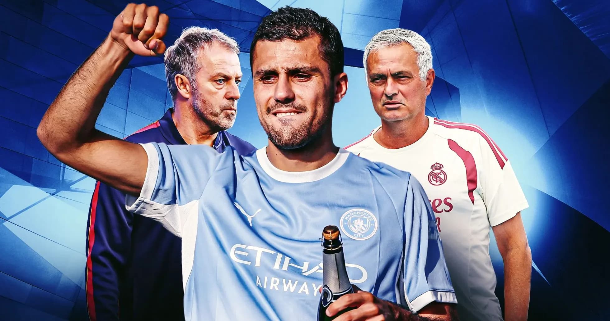 Jugador sosteniendo botella con entrenadores de fondo Jugador sosteniendo botella con entrenadores de fondo