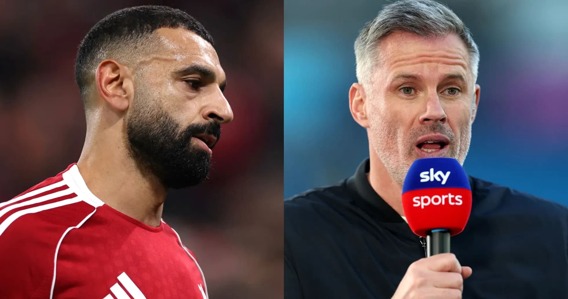 Mohamed Salah y Jamie Carragher en entrevista Mohamed Salah y Jamie Carragher en entrevista