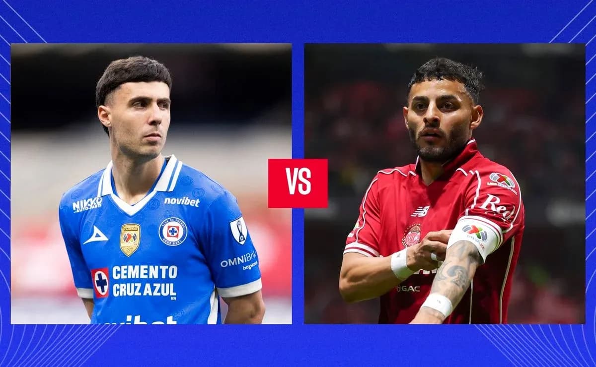 Jugadores de Cruz Azul y Toluca en el partido Jugadores de Cruz Azul y Toluca en el partido