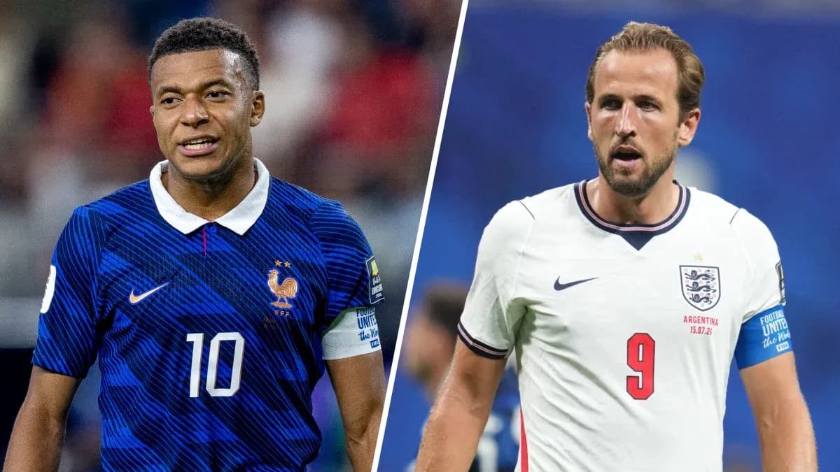Kylian Mbappé y Harry Kane en el partido Kylian Mbappé y Harry Kane en el partido