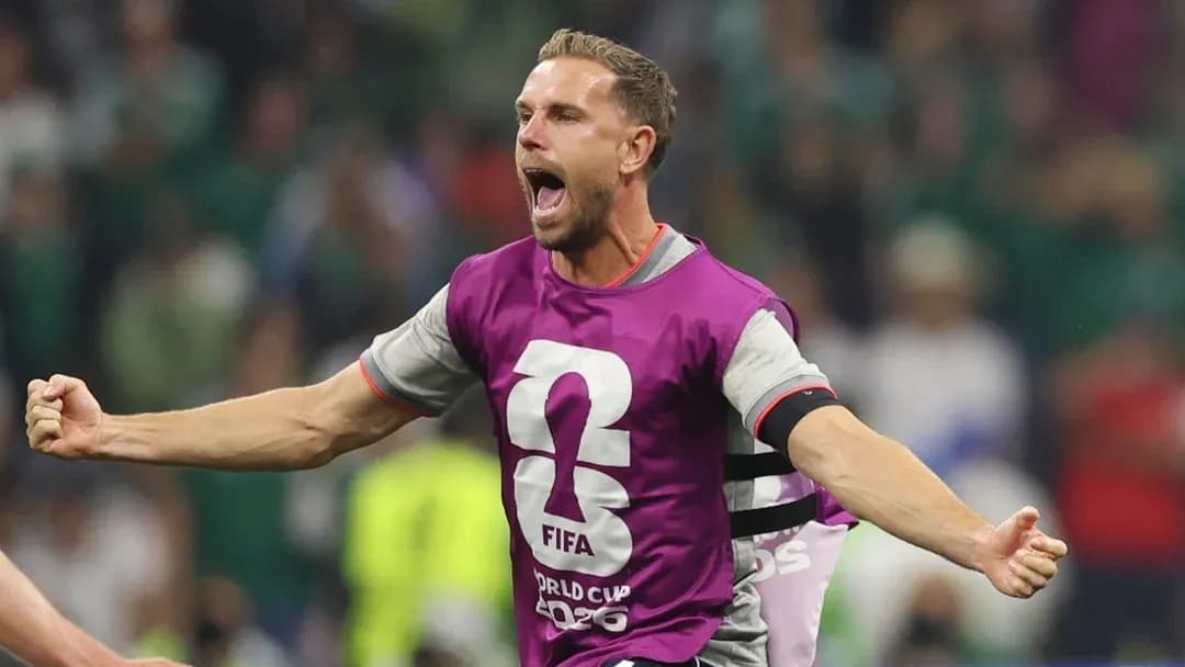 Jugador celebrando durante el partido de la Copa Mundial Jugador celebrando durante el partido de la Copa Mundial