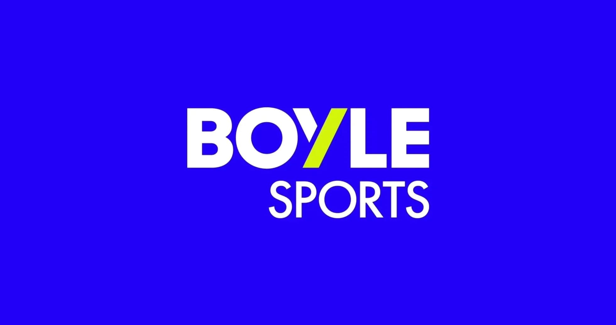 Logotipo de Boyle Sports sobre fondo azul Logotipo de Boyle Sports sobre fondo azul