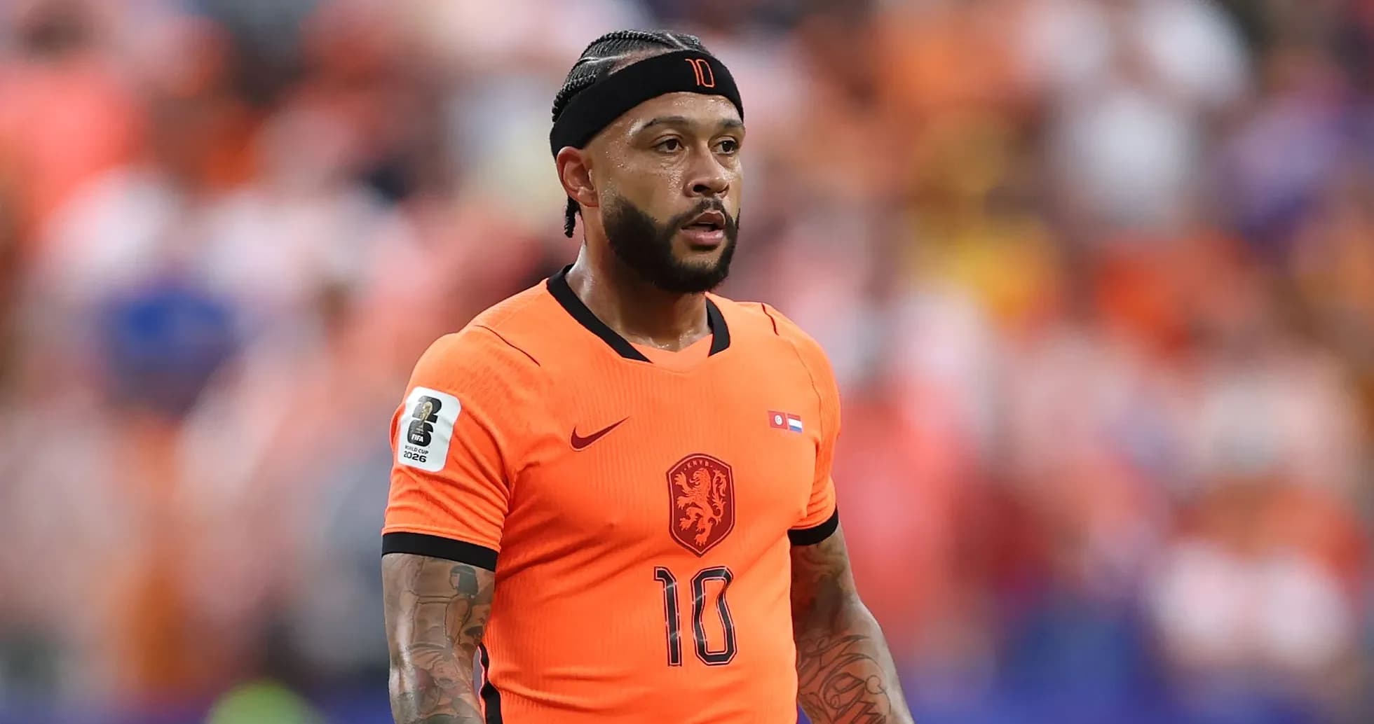 Jugador de la selección holandesa en uniforme naranja Jugador de la selección holandesa en uniforme naranja