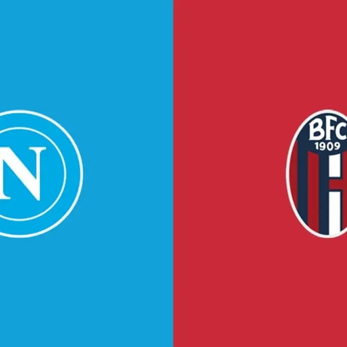 Logos de Napoli y Bologna en fondo colorido Logos de Napoli y Bologna en fondo colorido