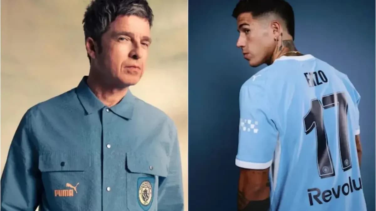 Persona con camisa Puma y jugador con camiseta de fútbol Persona con camisa Puma y jugador con camiseta de fútbol