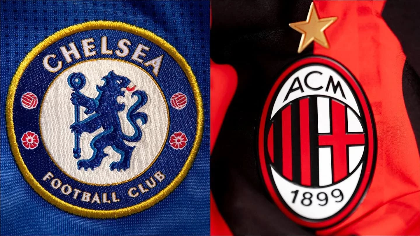 Emblemas de Chelsea FC y AC Milan Emblemas de Chelsea FC y AC Milan