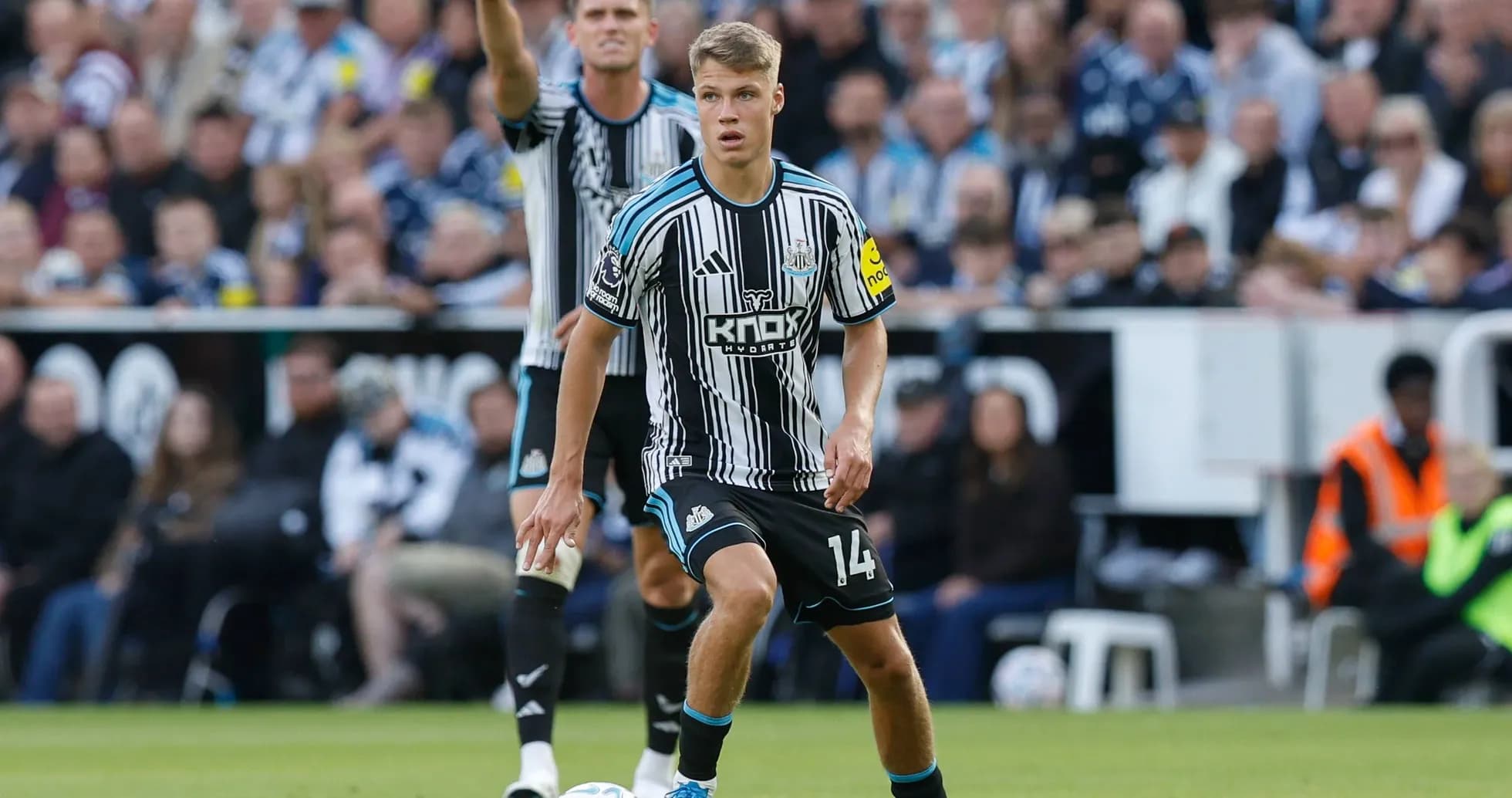 Jugador de Newcastle United en acción durante un partido Jugador de Newcastle United en acción durante un partido