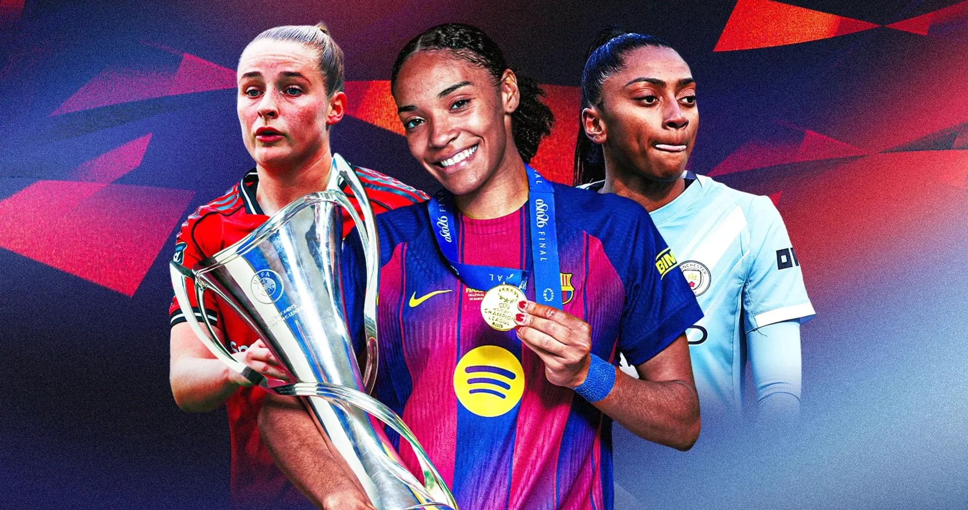 Jugadoras de fútbol celebrando con trofeo y medallas Jugadoras de fútbol celebrando con trofeo y medallas