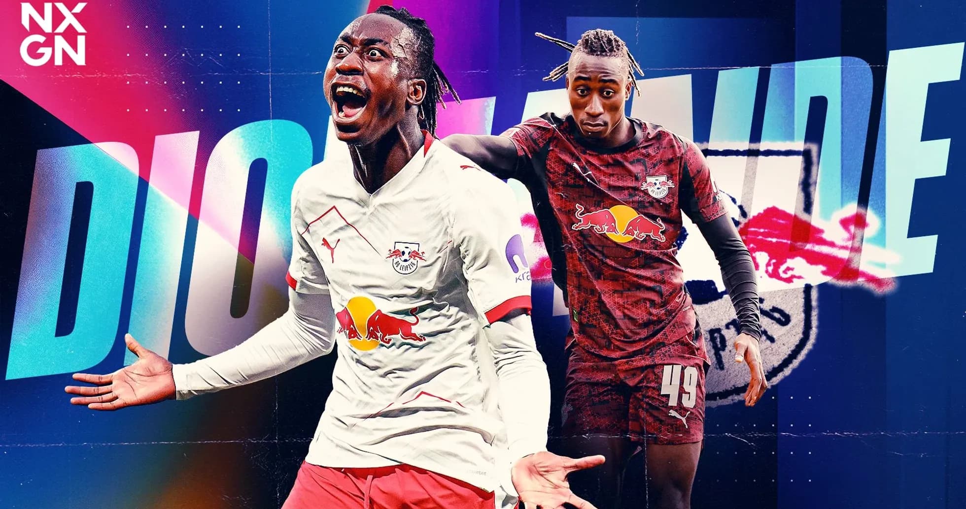 Diohande en acción con el equipo RB Leipzig Diohande en acción con el equipo RB Leipzig