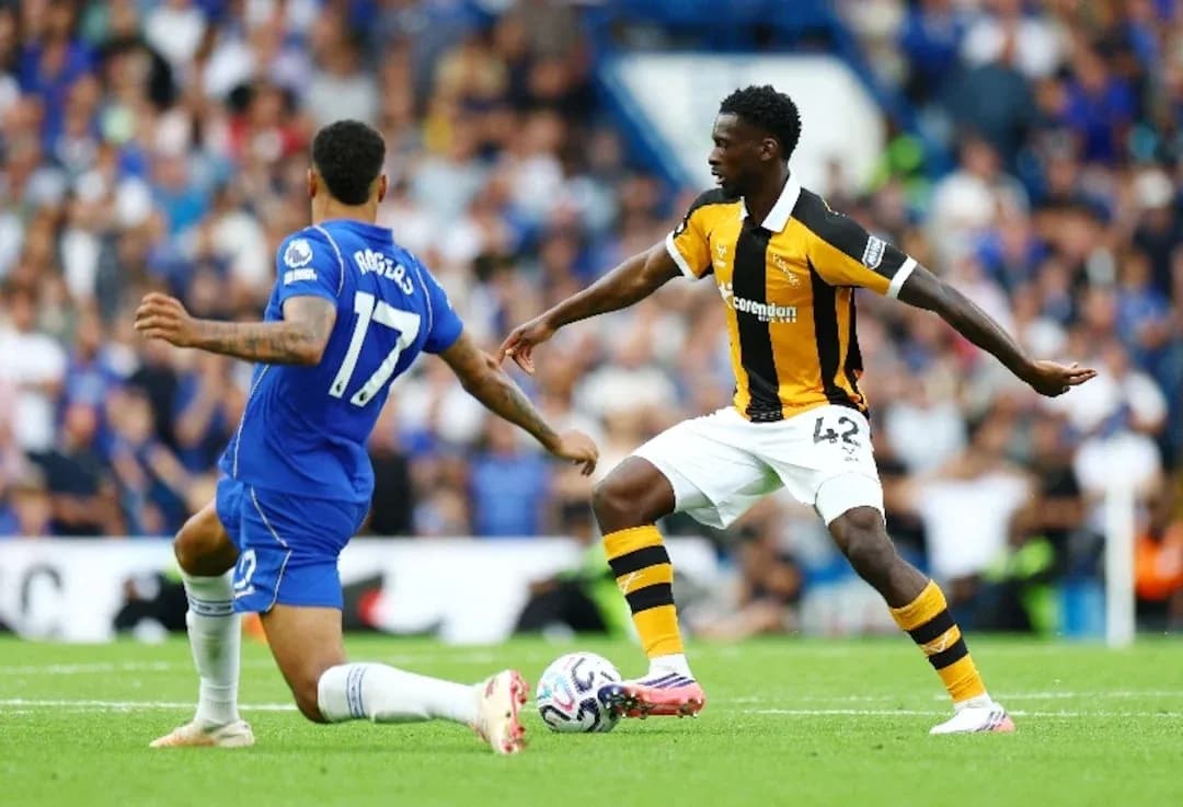 Jugadores de Chelsea y Hull City en el partido Jugadores de Chelsea y Hull City en el partido