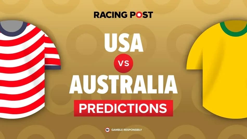Camisetas de USA y Australia con texto de predicciones Camisetas de USA y Australia con texto de predicciones
