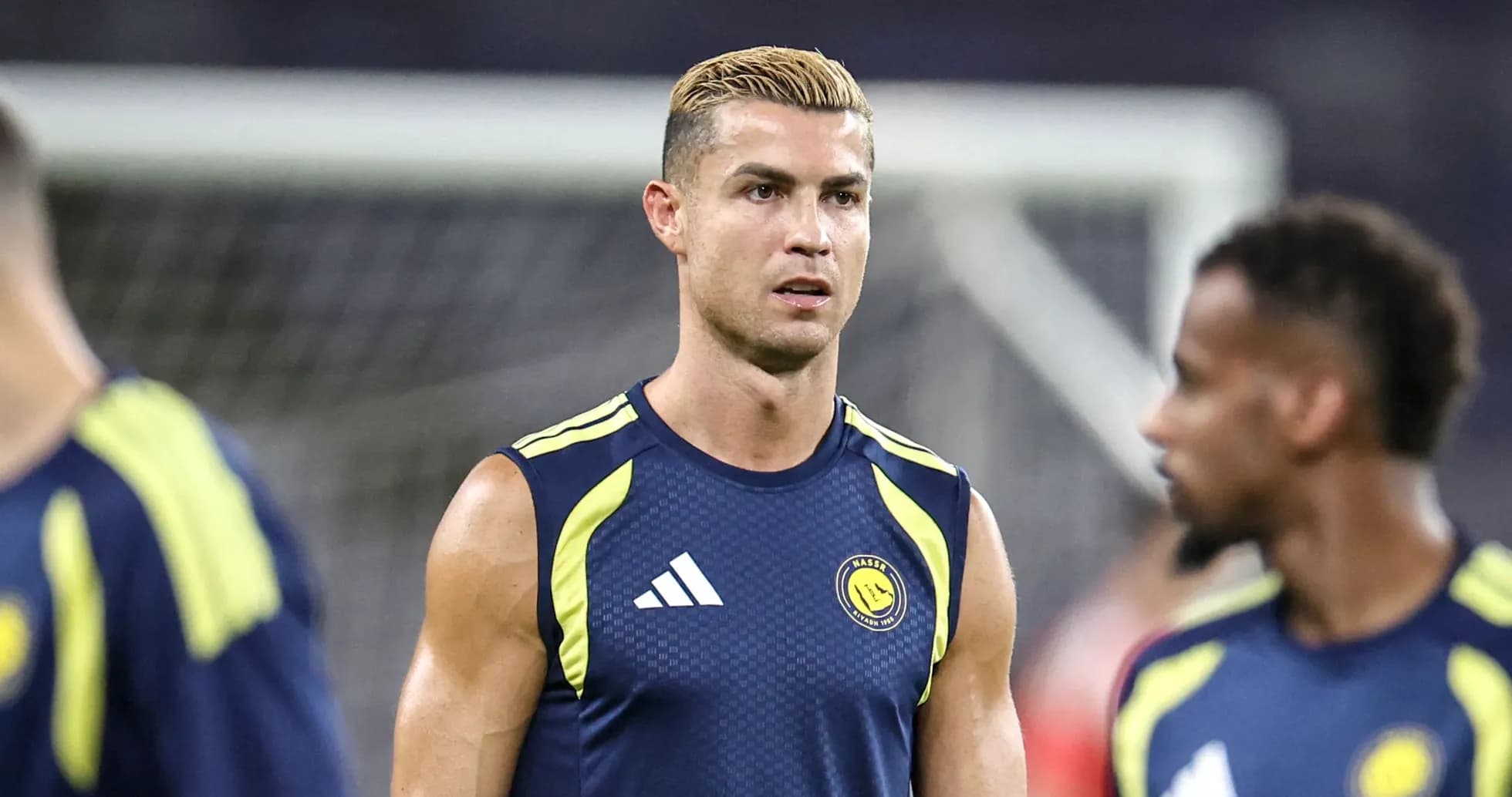 Cristiano Ronaldo entrenando con su equipo Cristiano Ronaldo entrenando con su equipo