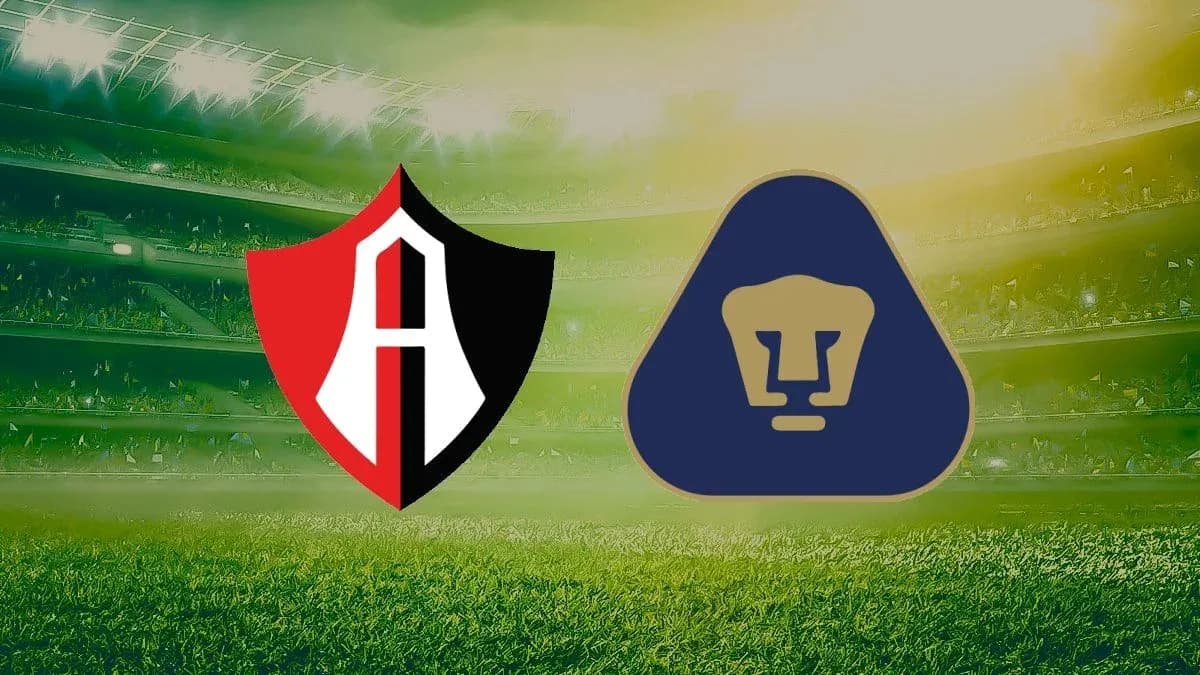 Escudos de Atlas y Pumas en el estadio Escudos de Atlas y Pumas en el estadio