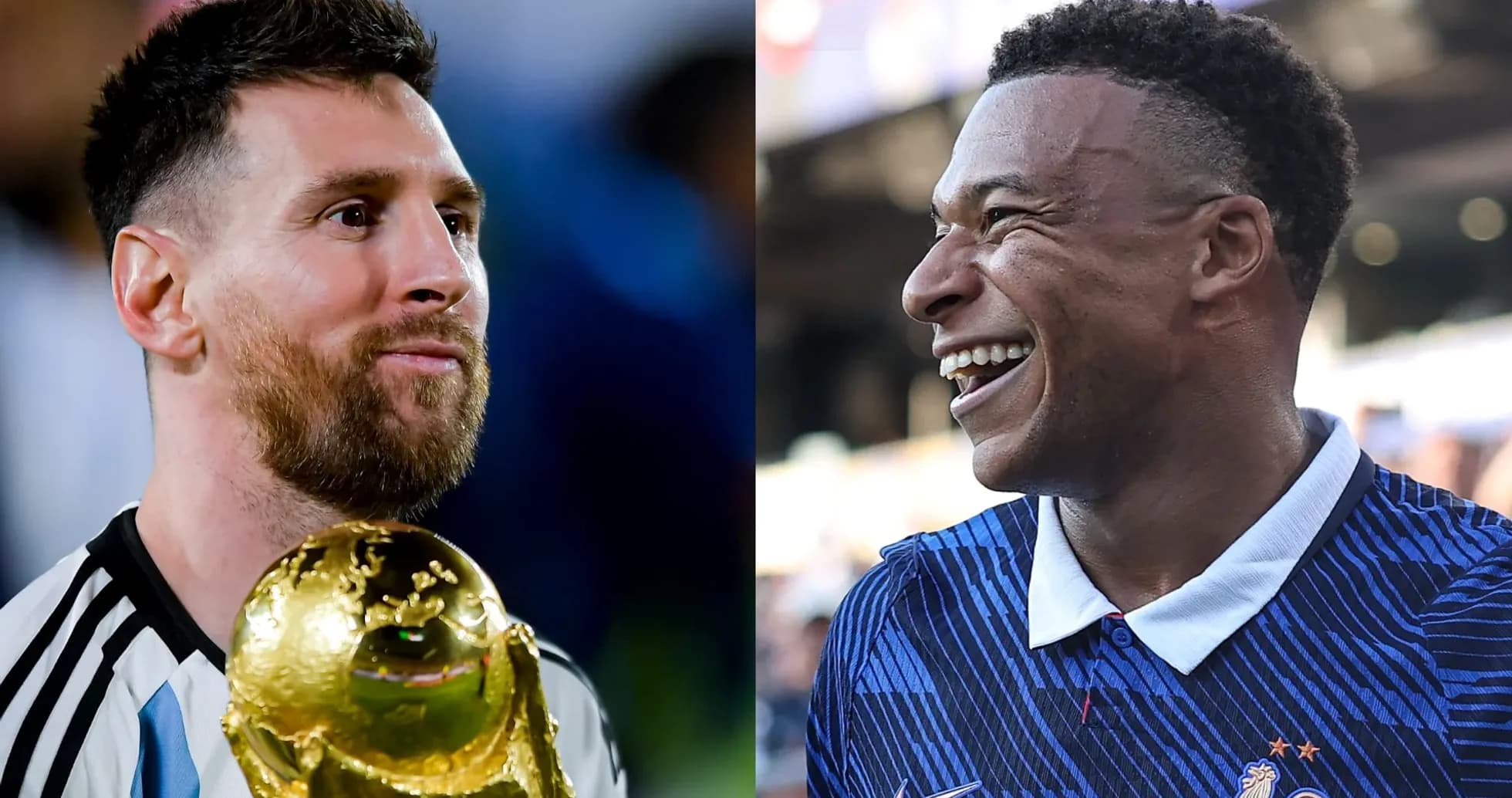 Lionel Messi y Kylian Mbappé en evento deportivo Lionel Messi y Kylian Mbappé en evento deportivo