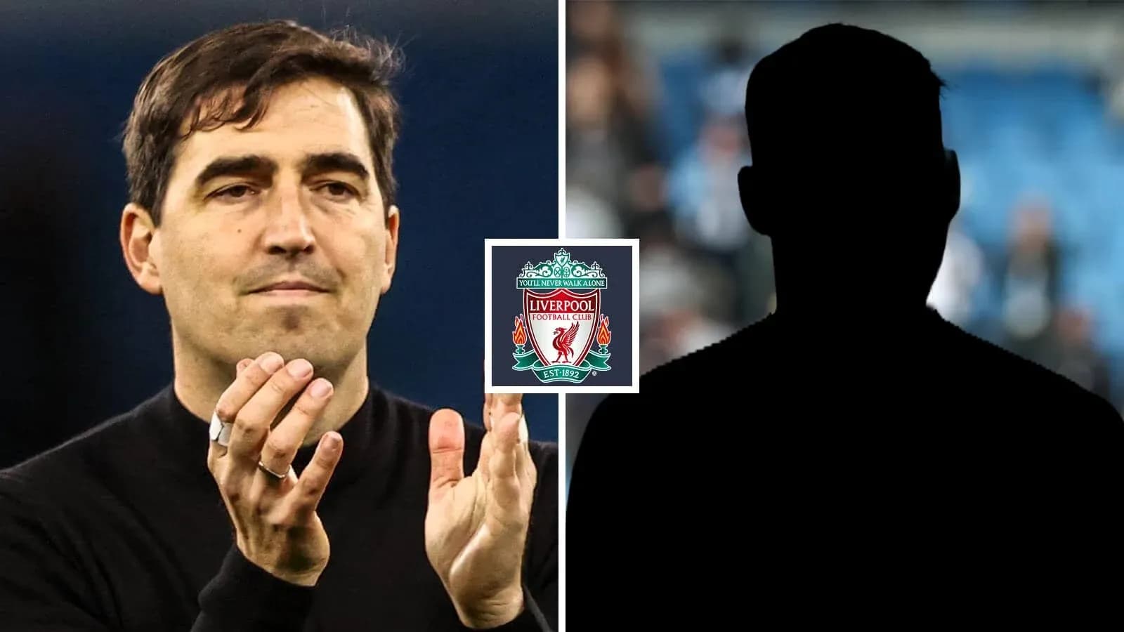 Entrenador aplaudiendo con logotipo de Liverpool Entrenador aplaudiendo con logotipo de Liverpool