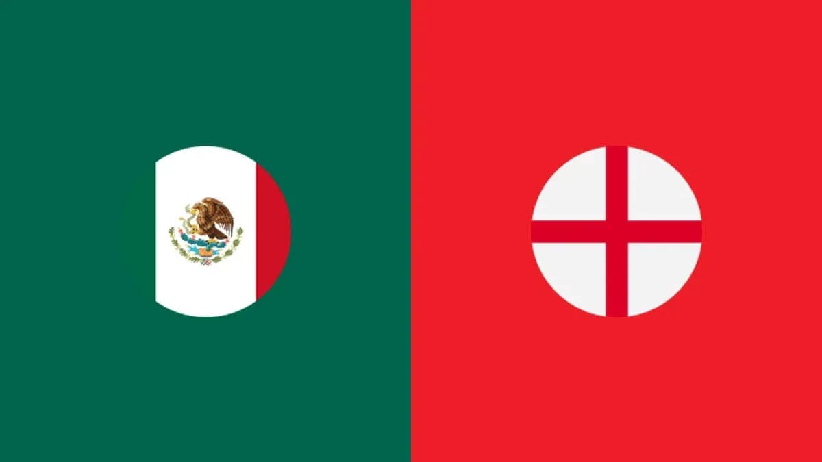 Banderas de México y Inglaterra lado a lado Banderas de México y Inglaterra lado a lado