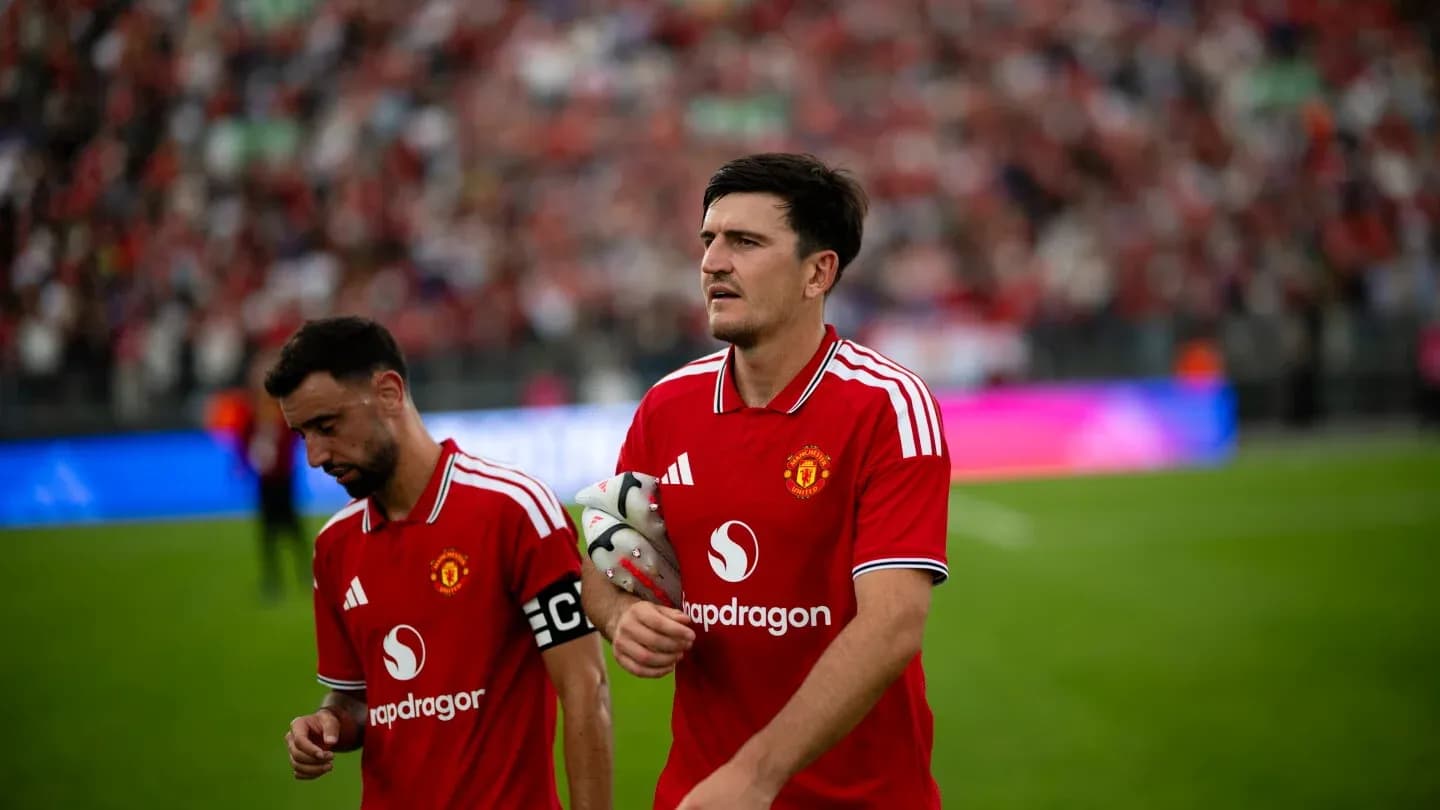 Jugadores de Manchester United en el campo Jugadores de Manchester United en el campo