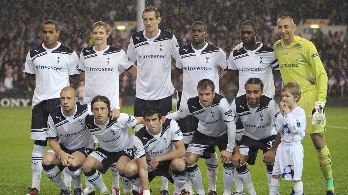 Equipo de Tottenham posando antes del partido Equipo de Tottenham posando antes del partido