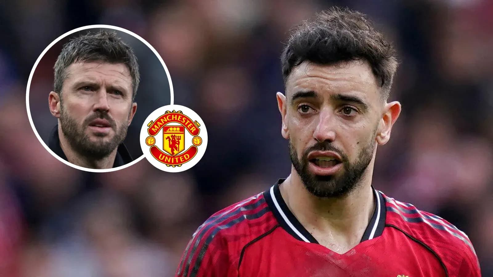 Bruno Fernandes hablando durante un partido de Manchester United Bruno Fernandes hablando durante un partido de Manchester United