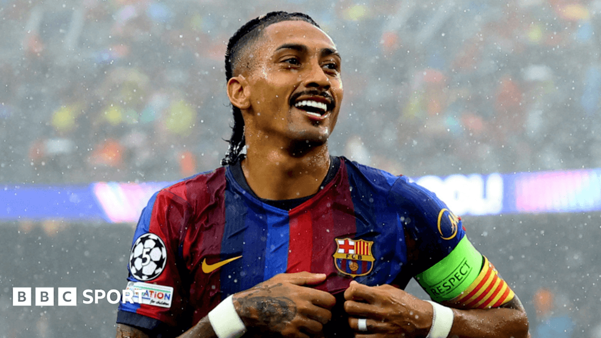 Barcelona aplasta a Feyenoord con doblete de Raphinha en la Champions League Barcelona aplasta a Feyenoord con doblete de Raphinha en la Champions League